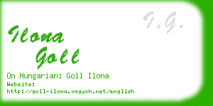 ilona goll business card